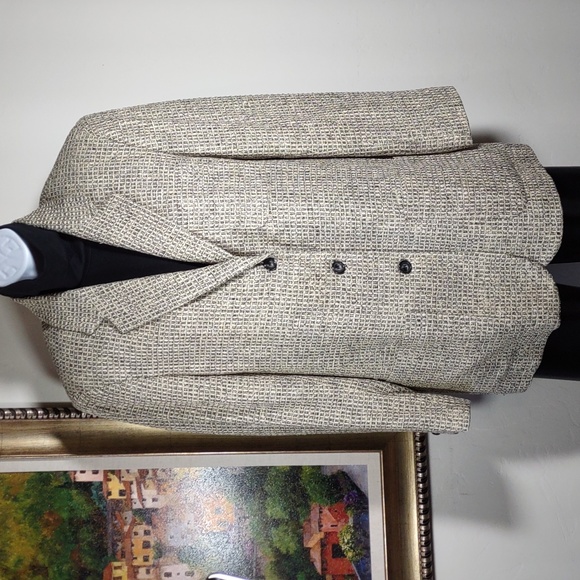 Emil Rutenberg Hand Woven Silk Tweed Blazer - Picture 1 of 7